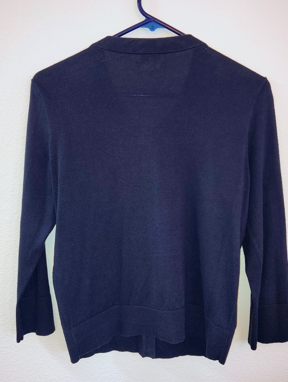 Kate Spade New York Navy Blue Studded Cardigan Button-up Sweater Size Medium - Picture 10 of 11